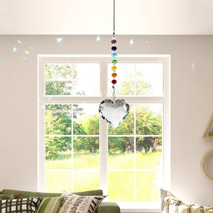 Hegelda 60th Birthday Decoration Gifts for Women, 60 & Sensational Gift for Mom Grandmother, Elegant Crystal Suncatcher Window Prism, Meaningful Diamond Milestone Keepsake with Card