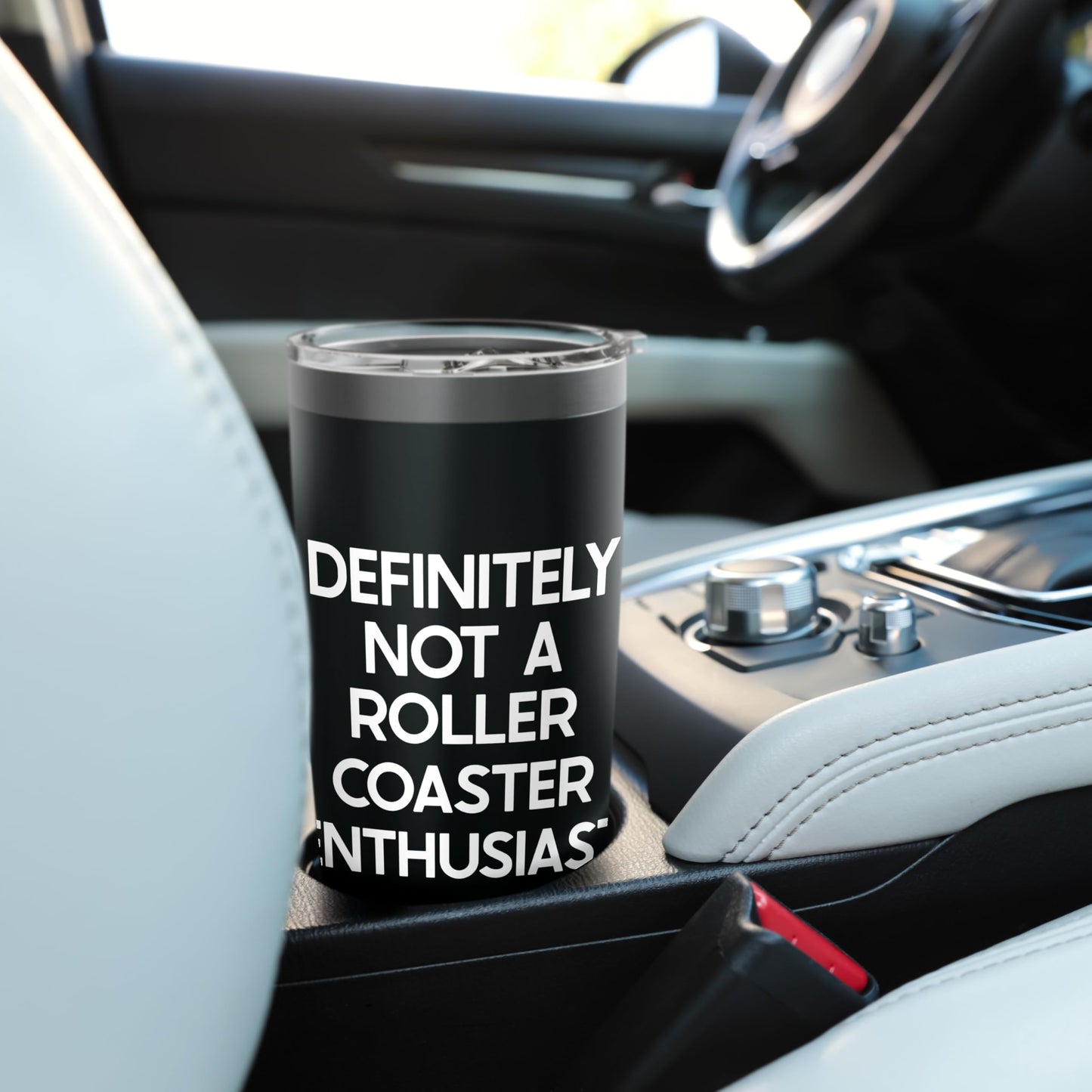 Roller Coaster Enthusiast Saying Tshirt Funny Ironic Humor Stainless Steel Insulated Tumbler