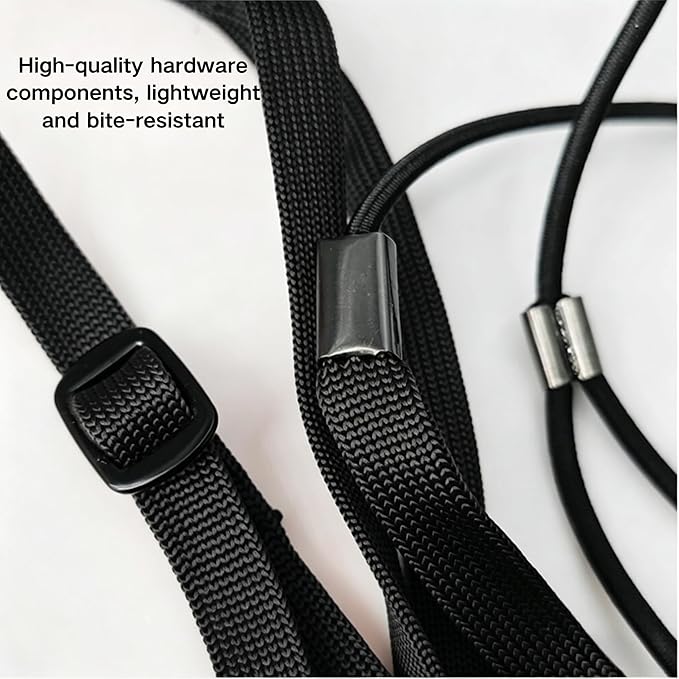 Adjustable Bird Harness and Leash for Parrots Outdoor Flight Training Anti-Bite Light Weight Easy-to-Wear Bird Vest with 59 Inch Elastic Leash for Quaker Conure African Grey Macaw Cockatoo (XL)