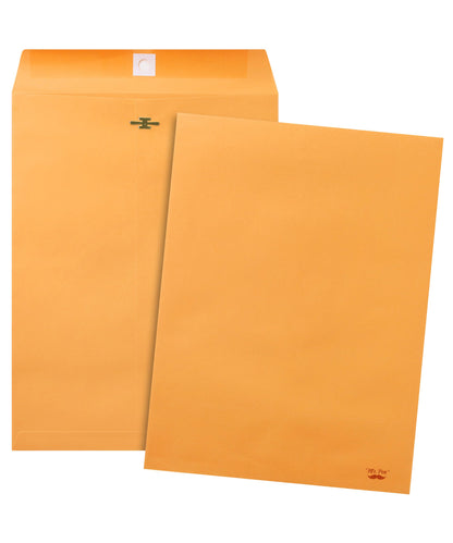 Mr. Pen- Clasp Envelopes, 18 Pack, 9x12 Inches, Brown Kraft, Mailing Envelope with Gummed Flaps for Filing, Storing, Mailing Documents, Office Supplies and Organizing