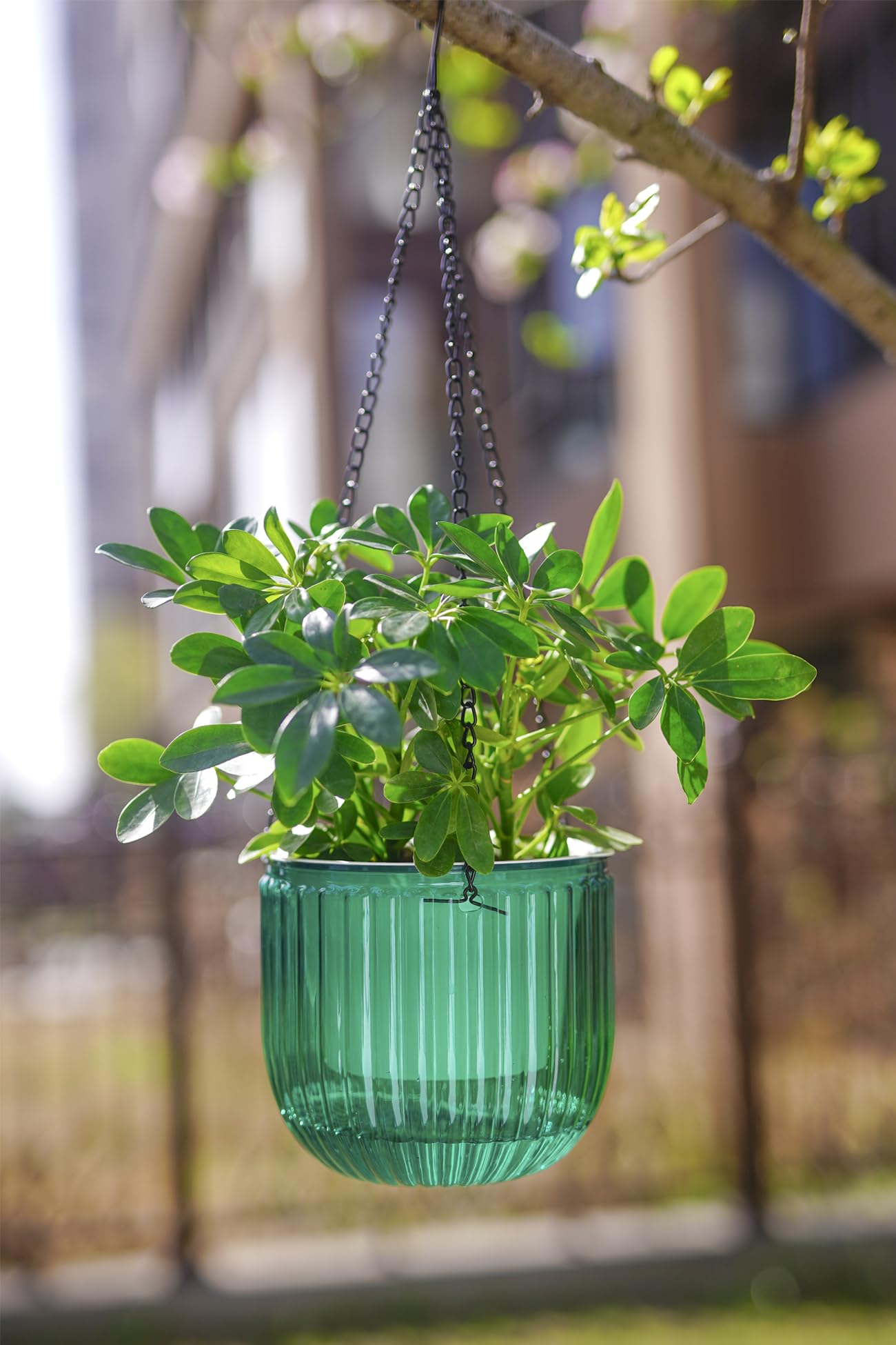Melphoe 2Pack 6.5'' & 1Pack 8.3'' Self Watering Hanging Planters