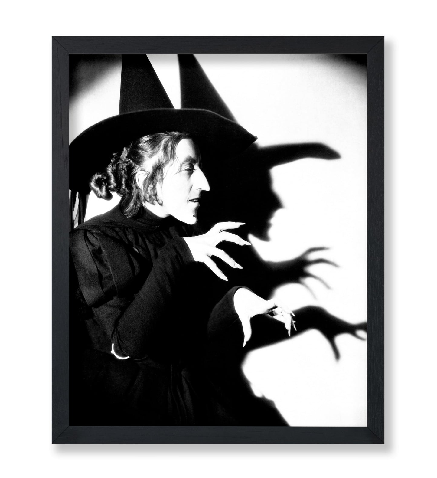 Monem Art Wicked Witch Poster - Wicked Witch of the West Print - Black and White Art - Photography Design - Halloween Print - Bedroom or Office Decor - 8x10 UNFRAMED Wall Decor