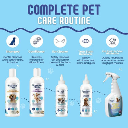 Organic Dog Shampoo - Puppy Oatmeal Shampoo for Itchy Skin Relief - Hypoallergenic for Sensitive Skin, for Groomers & Professionals, Made in USA, 1 Gallon (Vanilla Ice Cream)