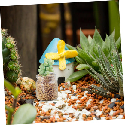 ANDRESLAD 10pcs Miniature Glass Bottles for Succulents Test Tube Vases for Micro Landscape Terrariums for Plant Propagation and Decorative Displays
