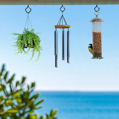 Viweolm 60 Pcs Black Eye Hooks Screw Heavy Duty,Ceiling Hooks for Hanging Plants,String Lights,Cup,Wind Chime,Bird Feeders. Plant Hanger Indoor&Outdoor