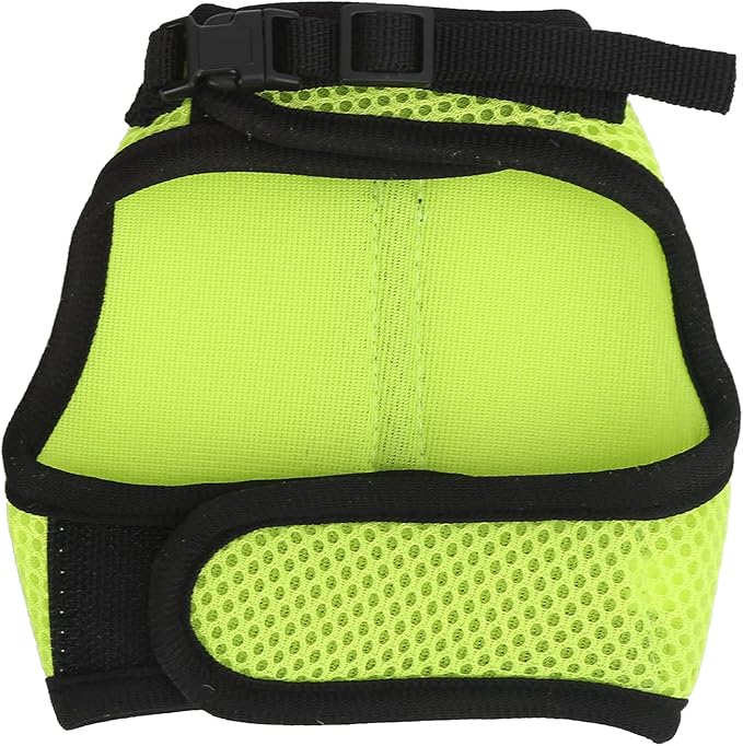 Small Dog Harness, Mesh Cloth Puppy Harness for Rabbits for Small Pets for Guinea Pigs(M, green)