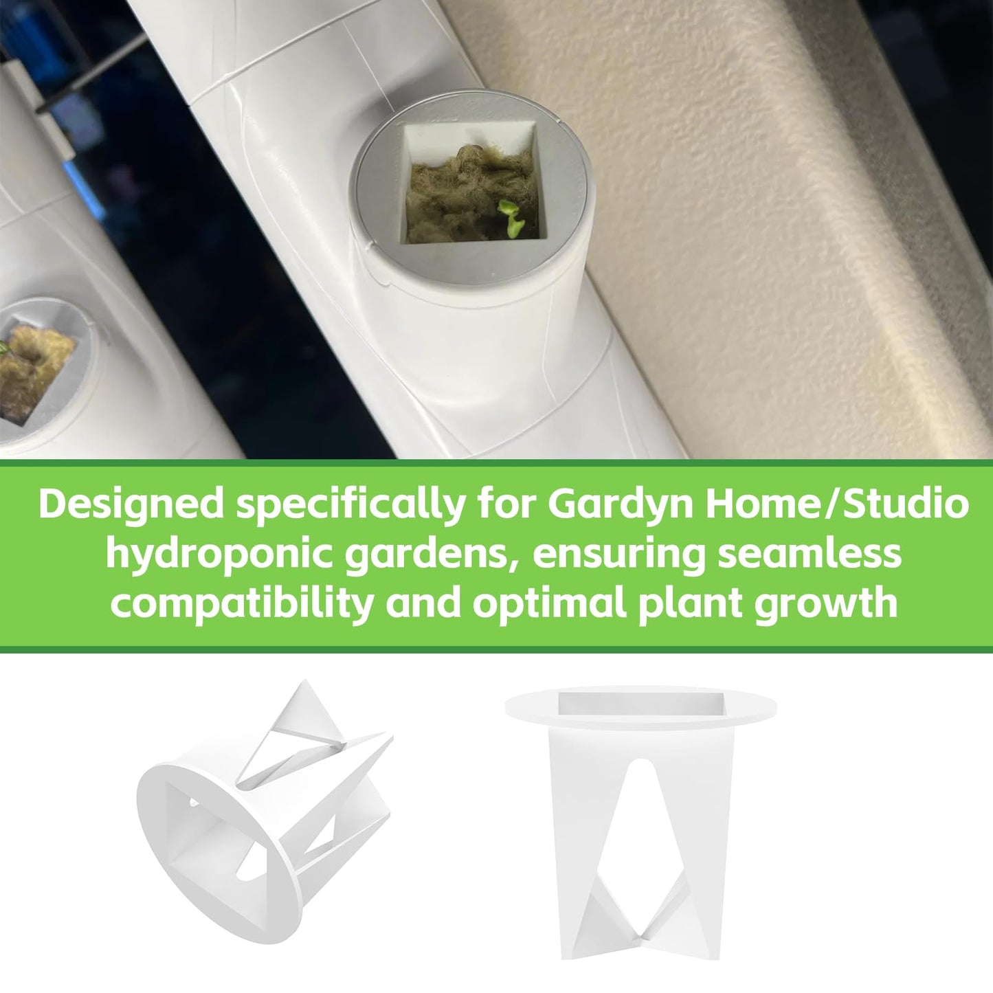 Grow yCube Hydroponic Growing Cups for Gardyn - Compatible with Gardyn Home/Studio Indoor Garden System (10 Pack)