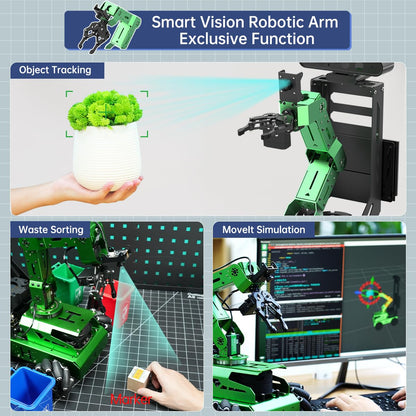 HIWONDER JetAuto Pro ROS2 Robot Car with AI Vision Robotic Arm Support SLAM Mapping/Navigation/Autonomous Driving/Python for Engineering Student and Adults（Advanced Kit with Jetson Orin Nano 8GB）