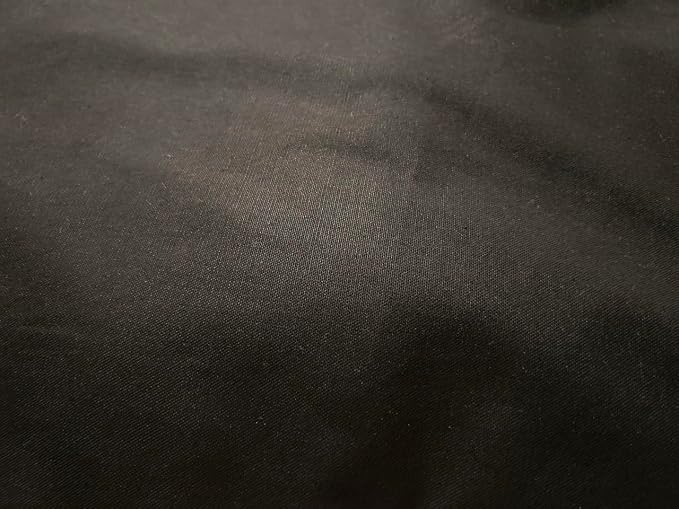 Natural Cotton Canvas Dog Bed – Raw Cotton Filled Pet Cushion Insert, Breathable Eco-Friendly Dog Mattress, Durable Washable Cover with Zipper (Black, Small 36"x22"x3")