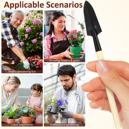 BESPORTBLE 10sets Mini Gardening Tools Handle Planting Tools Kit for Transplanting Flower and Vegetable Gardening