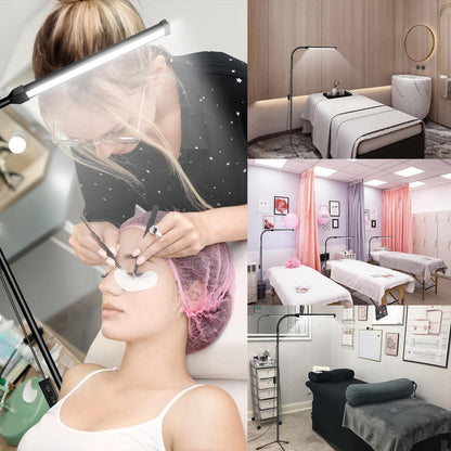 Led Floor Lamp for eyelash extensions Standing light Floor Lamps for Office Standing Lamp Brightness eyelash lamp tattoo Light Eye Caring Reading lamp for Bedroom makeup light lash light extension