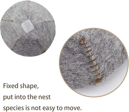 FOIBURELY 4 Canary Finch Nesting Wool Felt Pads(4.1 inch)