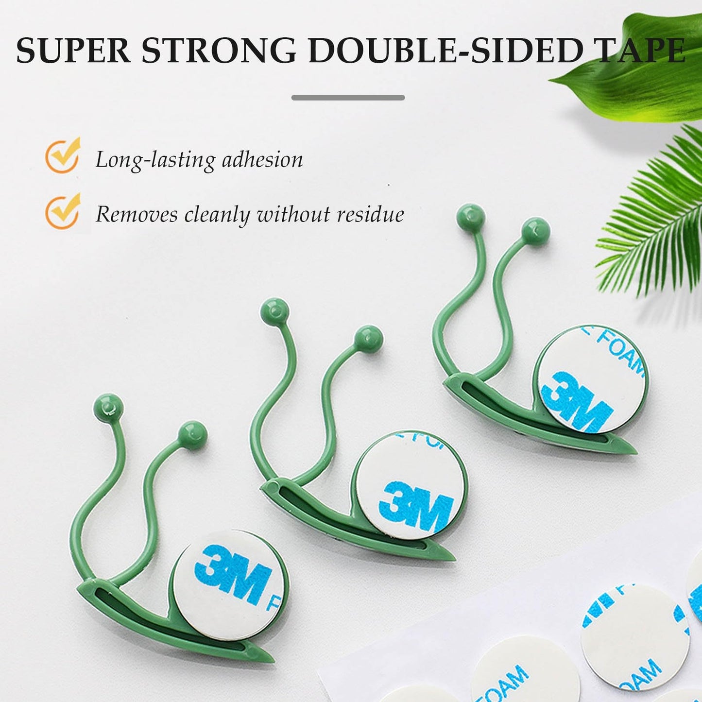 Plant Climbing Wall Fixture Clips,50PCS Self-Adhesive Plant Wall Clips,Garden Climbing Vines Fixing Clip,Invisible Fixing Hook,Reusable Pothos Plant Fixer for Indoor Outdoor Decoration(Clear,50)