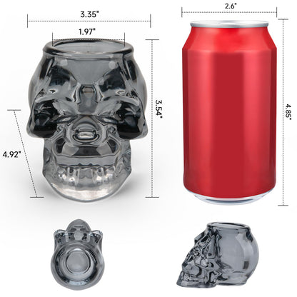 Skull Halloween Decor, Skull Candle Holder, Tea Light Holders for Home Decoration, Halloween Skeleton Tabletop Decor, Black