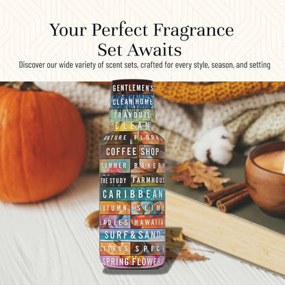 P&J Fragrance Oil Autumn Set | Brown Sugar, Apple, Harvest Spice, Vanilla, Forest Pine, and Snickerdoodle Candle Scents for Candle Making, Freshie, Soap Making Supplies, Diffuser Oil Scents