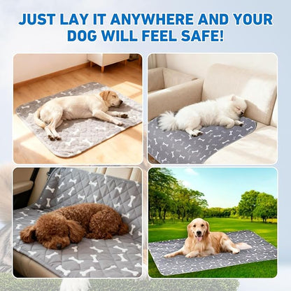 Puppy Pads with Pheromones,Washable Puppy Pee Pads for Dogs,Reusable Puppy Pads Washable for Dogs & Cats, Washable,Durable Leak-Proof & Anti-Slip Pet Training Pads for Home & Trave(Brown-1, S)