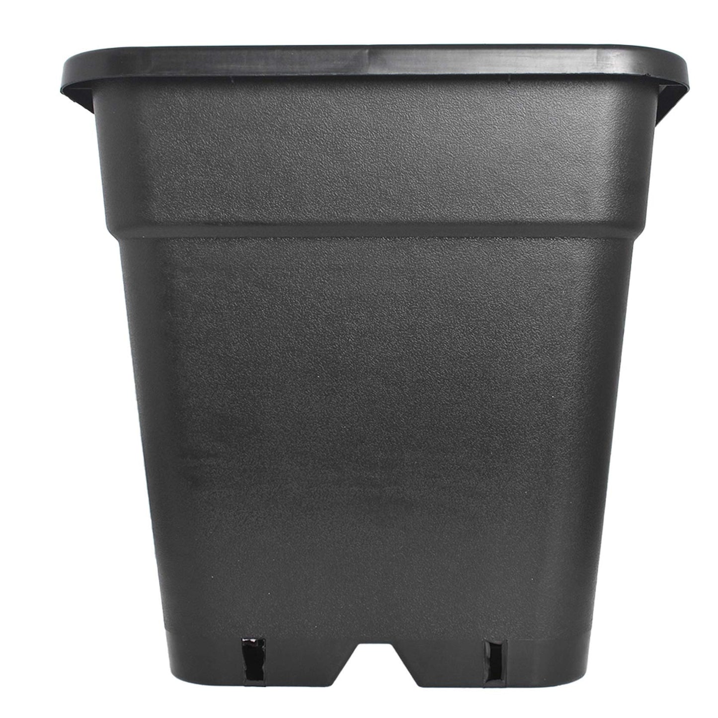 TINVHY 10-Pack 5 Gallon Square Plant Nursery Pot Grow Pots Black Nursery Container