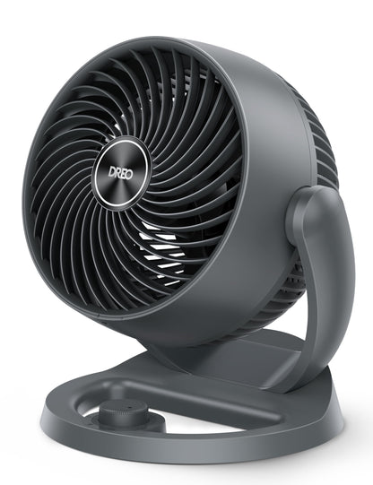 Dreo Fan for Bedroom, 12 Inches, 70ft Powerful Airflow, 28db Quiet Table Air Circulator Fans for Whole Room, 120° Adjustable Tilt, 3 Speeds, Desktop Fan for Home, Office, Kitchen