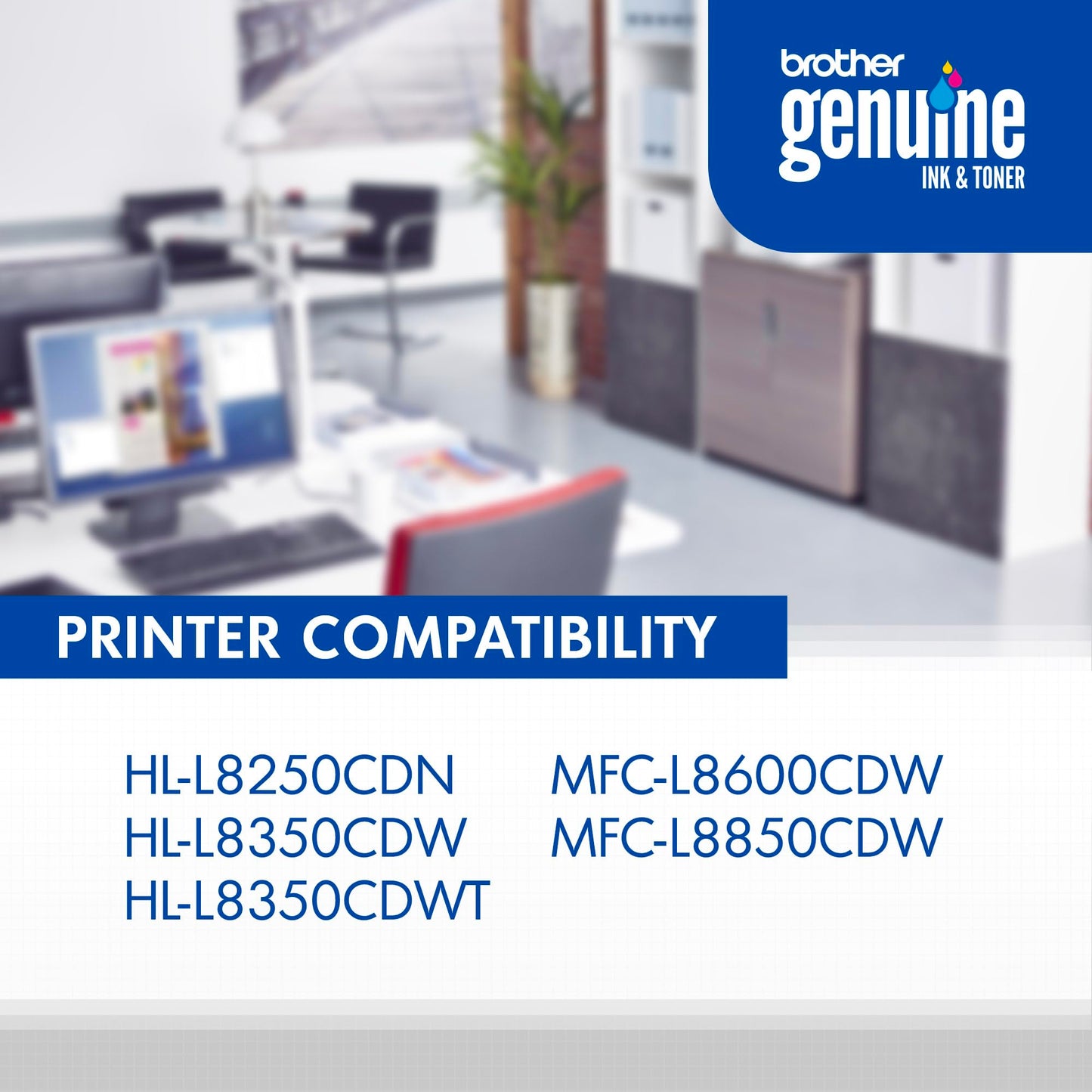 Brother TN-336BK DCP-L8400 L8450 HL-L8250 L8350 MFC-L8600 L8650 L8850 Toner Cartridge (Black) in Retail Packaging
