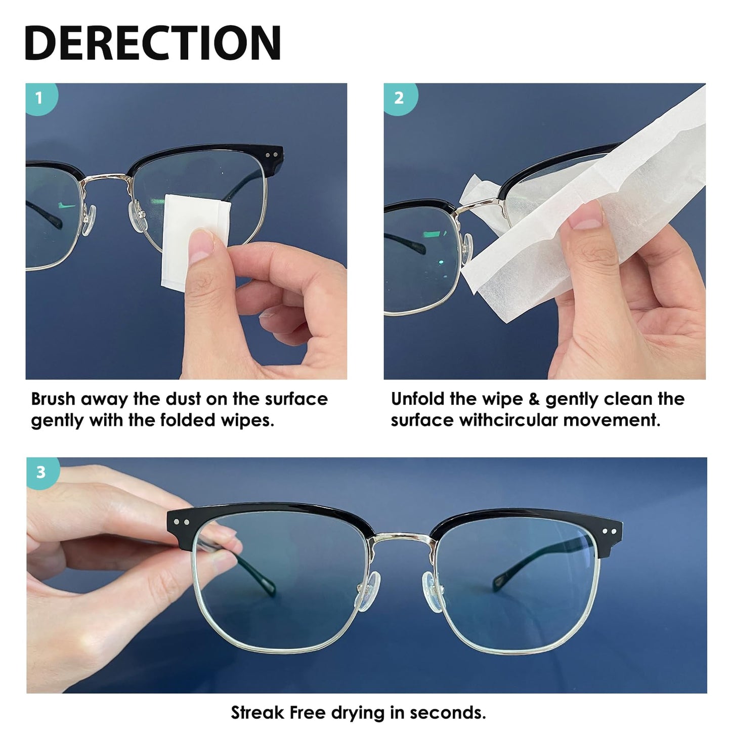 600 Count Lens Wipes for Eyeglasses, Eyeglass Lens Cleaning Wipes Pre-moistened Individually Wrapped Sracth-Free Streak-Free Eye Glasses Cleaner Wipes for Sunglass, Camera Lens, Goggles