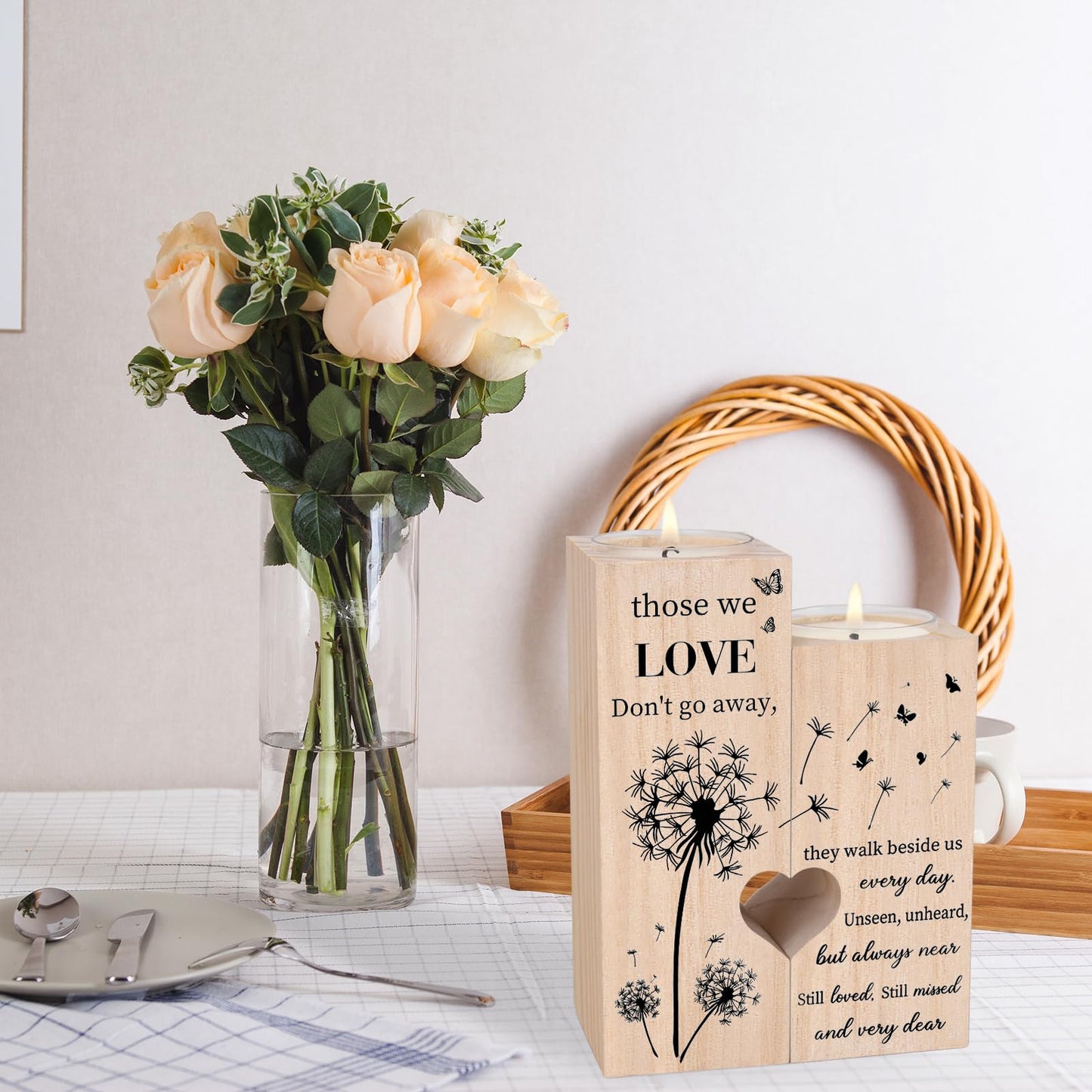 Sympathy Gifts for Loss of Loved One, Bereavement Candle Holders - Condolence Gift, Memorial Gifts for Mother Father Grandma
