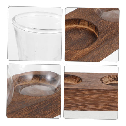 LIOOBO Modern Home Decor Glass Vase Pothos Plant Container Desktop Terrarium Bud Vase Centerpiece