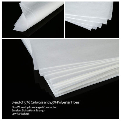AAwipes Cleanroom Wipers 4x 4 (1200 Pcs, Cellulose/Polyester Blend, Grade A, 68GSM) Lint Free Wipes 4" x 4" for Lab, Electronics, Pharmaceutical, Printing and Semiconductor Industries
