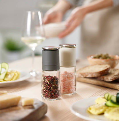 Joseph Joseph Salt and Pepper Grinder Set - Black/Grey