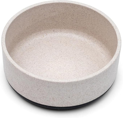 Fuzzl Titan Bamboo Dog Bowl Medium with Ultra Grip Rubber Base Pet Bowl 7 inch