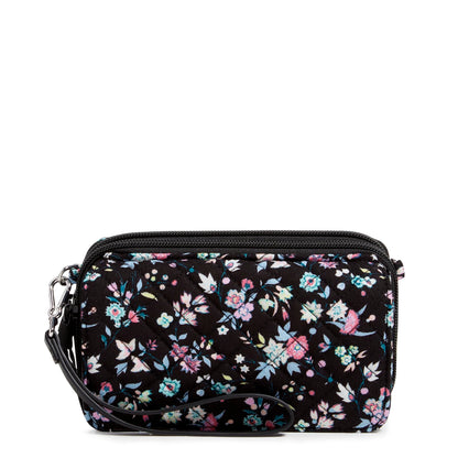 Vera Bradley Cotton All in One Crossbody Purse with RFID Protection