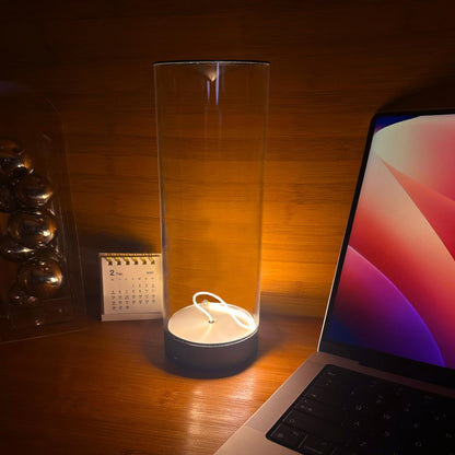 Jiawu Bedside Night Light, Modern Minimalist Dimmable Touch Lamp with Breathing Effect & Flexible Filament, USB Charging Portable LED Table Lamp for Bedroom Baby Nursery Living Room