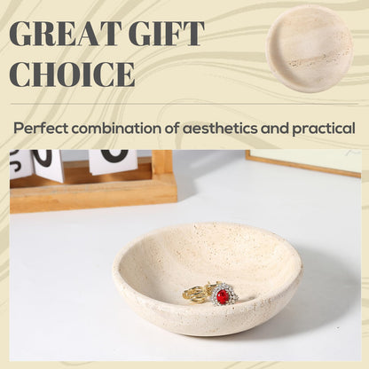 Koville Natural Travertine Incense Holder, Incense Holder for Sticks with 9 Holes, Handmade Incense Burner Ash Catcher for Meditation Yoga SPA, Balsam Fir/Palo Santo/Sage/Cone Incense Holder(Beige)