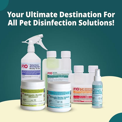 F10 SCXD Concentrated All Purpose Disinfectant Cleaner With Soap For Kennels, Litter Box, Cage, Terrariums, Habitats, Vet Practices - 200 ml (6.8oz)
