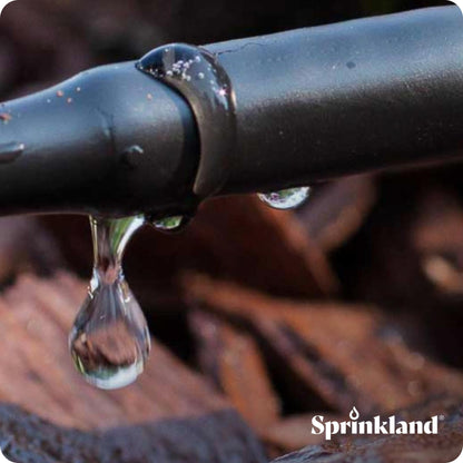 Sprinkland® 1/4" Dripline | Made in USA | 100' ft. Roll | 6" Emitter Spacing | Drip Irrigation Fittings Included