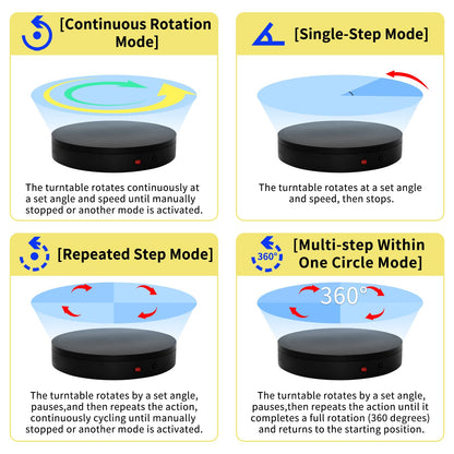 15.8In Remote Motorized Electric Turntable Rotating Display Stand Rotating Platform Photography Turntable motorized lazy susan base giratoria para for Photography,3D Scanner,(Load Range:132~400lbs)