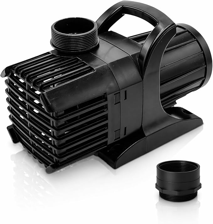 HALF OFF PONDS Submersible Water Pump, 8,000 GPH Pond Pump with 33FT Power Cord and 24FT Max Head, 540W Ultra Quiet Energy Efficient Pump for Koi Pond, Fountain, Waterfall, Water Garden, Skimmer