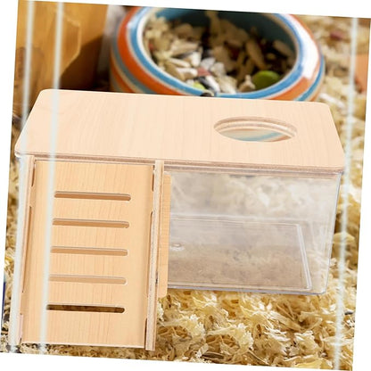 KESYOO 2pcs Acrylic Hamster Bath Box Gerbils Bath Sand Tub for Hamsters Chinchilla Dust
