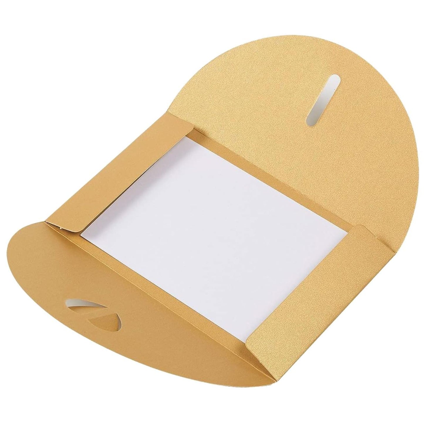 Juvale Fancy Gold Envelopes with Photo Paper & Heart Clasp - 6.8 x 4.3 In, 24-Pack - Gift Envelopes for Presents & White Postcards Included