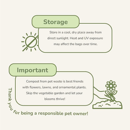 Certified Home Compostable Dog Poop Bags 180 Count | BPI & California Prop 65 Compliant | Extra Thick 20 Micron | Leak-Resistant Unscented