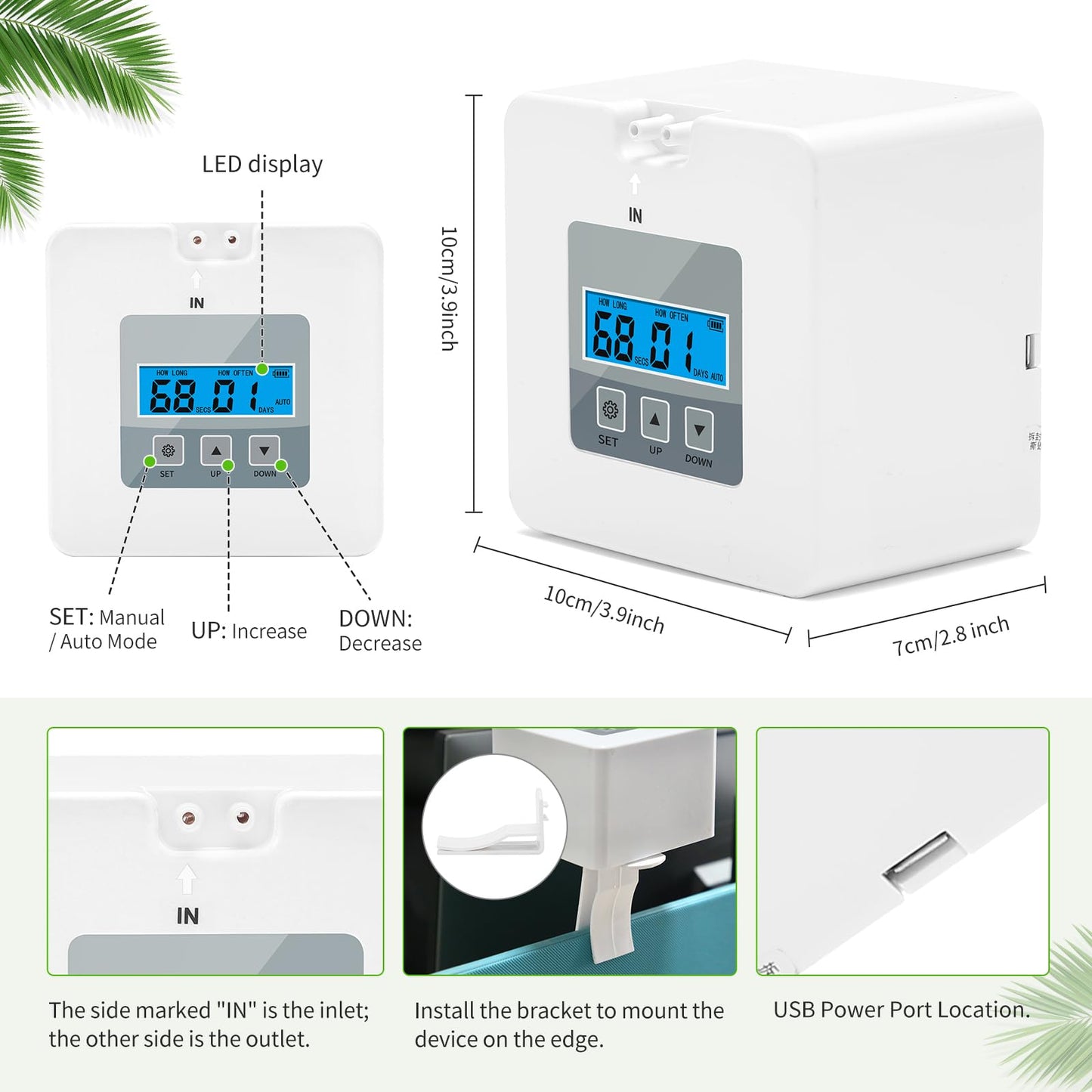 Automatic Plant Watering System for Small Indoor Plants, Programmable Drip Irrigation Kit for Up to 10 Pots, Self Watering System for Home & Balcony (Indoor Use Only)