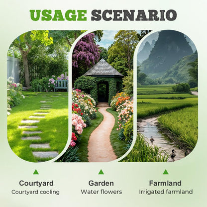 Upgrade Sprinklers for Yard, 2026 New Rotating Water Sprinkler for Lawn, Garden Sprinkler for Large Area Coverage, Lawn and Yard Sprinklers (Green)