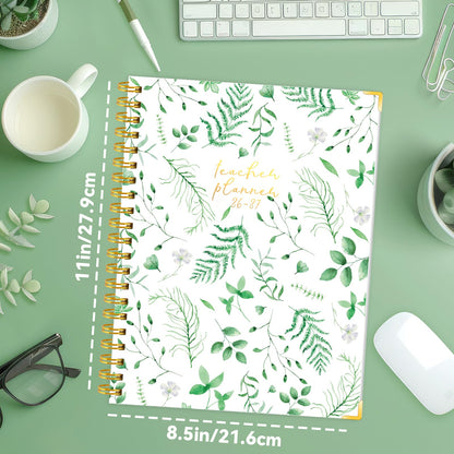 Teacher Planner 2026-2027, 8.5"x11" Large Academic School Year Planner from July 2026 to June 2027, Weekly & Monthly Lesson Planning Book with Pocket & Stickers for School Teachers Supplies