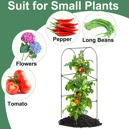 Cucumber Trellis for Plant Climbing- Cucumebr Arch Trelli for Flower Vine Vegetable Tomato Cage Raised Bed- Foldable Garden Tunnel Trellis