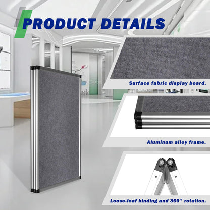 3+1 Panel Trade Show Presentation Board,Poster Board with Storage Bag Large Tabletop Display Board Folding Art Panel Display for School,Vendor Events,Science Fair Exhibitions (A)