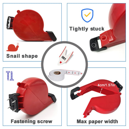 Take a Number System Queue Wireless Calling System with 1 LED Number Display 2 Next Call Button 1 Red Ticket Dispenser 3-Digit Ticket Roll