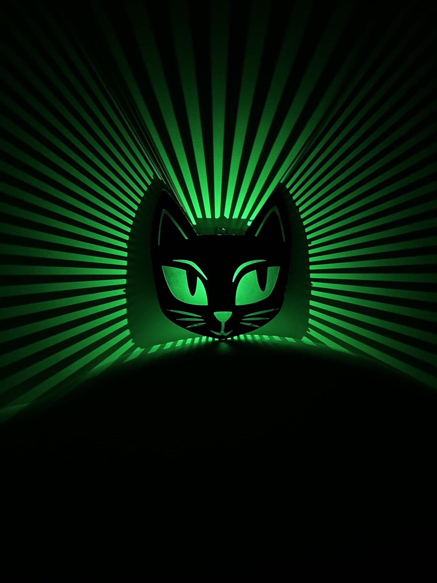 Halloween Black Cat Lights, Light Up Black Cat Sign Decoration, Battery Operated Hanging Night Lights for Halloween Party Bedroom Home Wall Tabletop Decor