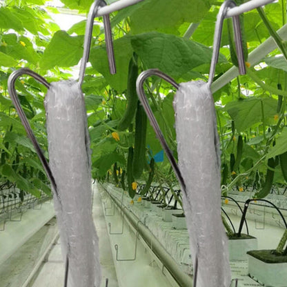 30Pcs Tomato Hooks with String,Plant Support Clips, with 33 Feet Garden Twine - Heavy Duty Plant Trellis for Tomatoes, Cucumbers, Peppers, Vines ，Reusable