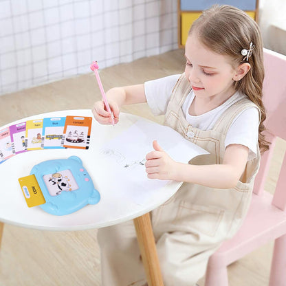Talking Flash Cards for Toddler 1 2 3 4 5, Learning Toys for Toddlers Pocket Speech, Talking Learning Flash Cards Educational Toys Sensory Toys Gift for Boys and Girls (510 Sight Words-Bear Blue)