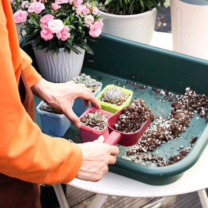 Luwint Garden Tidy Potting Tray, Plant Reportting Tray for Indoor Transplanting Gardening Planting Accessories Large Succulent Table