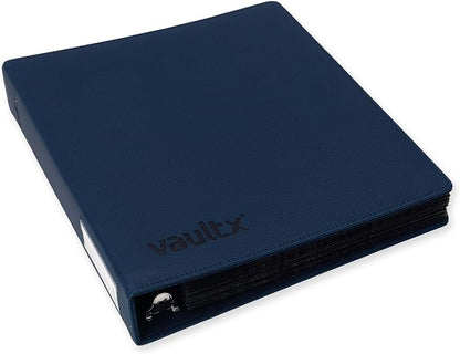 Vault X Slim Ring Binder, 540 Cards, fits 9 Pocket Pages, Exo-Tec Material, 3 D-Ring Folder, for Trading Cards (Blue)